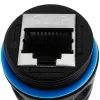 Techly IWP-MD C6-IP68T kaabli sugupooltevahetaja RJ-45 Must