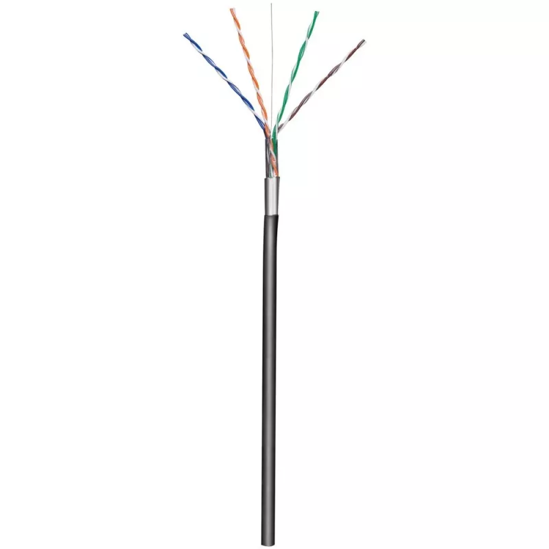 Techly F/UTP Hank kaabel Cat.5E CCA 305m Solid Outdoor Must ITP8-RIS-0305LO