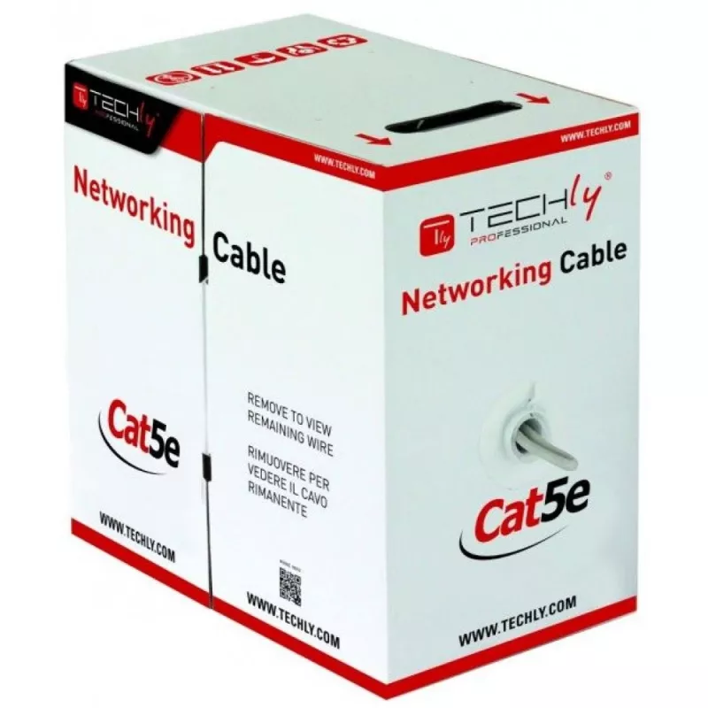 Techly F/UTP Hank kaabel Cat.5E CCA 305m Solid Outdoor Must ITP8-RIS-0305LO