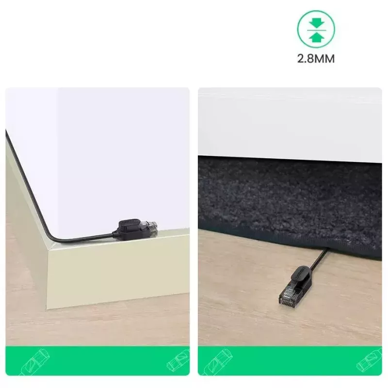Võrgukaabel UGREEN Cat6A UTP RJ45 3 m, PVC ümbris, 500 MHz, Gigabit Ethernet