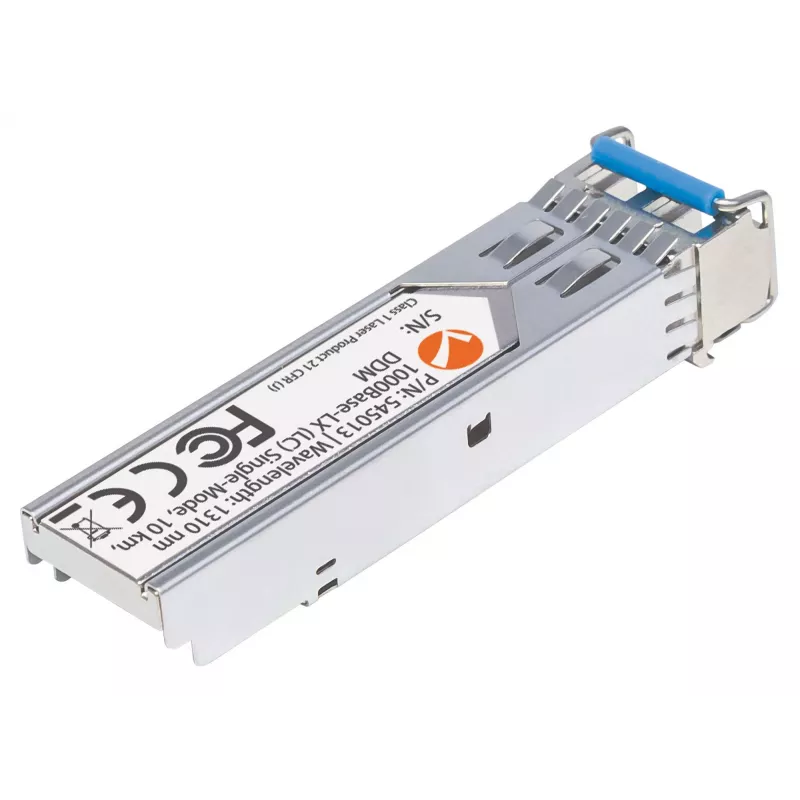 Intellinet transiiveri moodul optiline, gigabitine kiudoptiline SFP, 1000Base-Lx (LC) ühemoodiline port, 10 km, lainepikkus 1310 nm, MSA-ga vastavuses, samaväärne Cisco GLC-LH-SM-iga, Ethernet, kiudoptika, kolmeaastane garantii