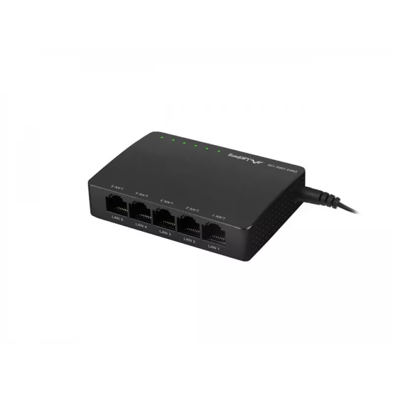 LANBERG Switch Dsp2-1005-12v 5x 1 Gbit/s haldamata Gigabit Ethernet lauaarvuti 12 V