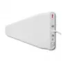 Väline 4G LTE antenn QOLTEC 57021 — 18 dBi võimendus, 600–2700 MHz, 50 Ω, 50 W, valge plastkorpus