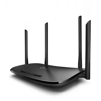 TP-Link AC1200 traadita VDSL/ADSL modemruuter, Wi-Fi 5 (802.11ac), kaheribaline (2,4 GHz / 5 GHz), Ethernet LAN, VDSL2, must, lauaruuter