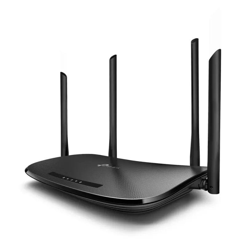 TP-Link AC1200 traadita VDSL/ADSL modemruuter, Wi-Fi 5 (802.11ac), kaheribaline (2,4 GHz / 5 GHz), Ethernet LAN, VDSL2, must, lauaruuter