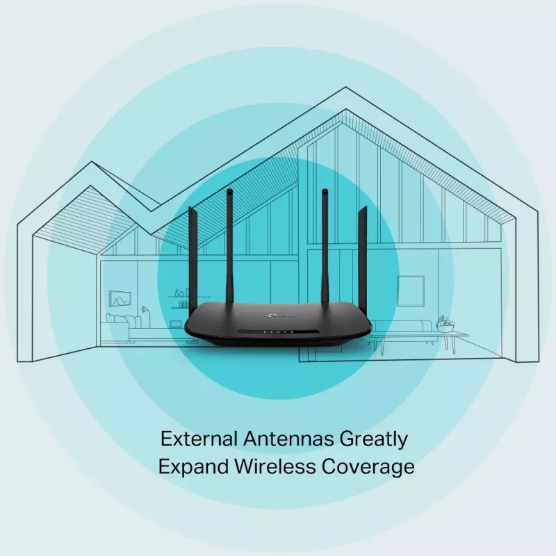 TP-Link AC1200 traadita VDSL/ADSL modemruuter, Wi-Fi 5 (802.11ac), kaheribaline (2,4 GHz / 5 GHz), Ethernet LAN, VDSL2, must, lauaruuter