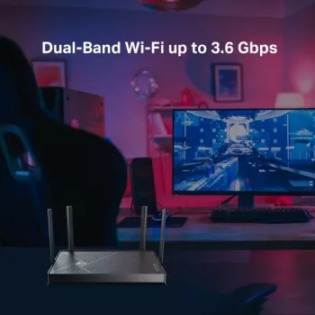 TP-Link Archer BE3600 traadita ruuter 2,5 Gigabit Ethernet kahesageduslik (2,4 GHz / 5 GHz) must