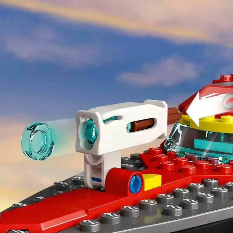 LEGO mängukomplekt Tuletõrjepaat 60373 — City seeria, 144 tk, 3 minifiguuri, vanusele 5+, mõõdud 80×230×70 mm