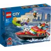 LEGO mängukomplekt Tuletõrjepaat 60373 — City seeria, 144 tk, 3 minifiguuri, vanusele 5+, mõõdud 80×230×70 mm