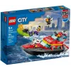 LEGO mängukomplekt Tuletõrjepaat 60373 — City seeria, 144 tk, 3 minifiguuri, vanusele 5+, mõõdud 80×230×70 mm