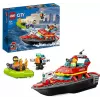 LEGO mängukomplekt Tuletõrjepaat 60373 — City seeria, 144 tk, 3 minifiguuri, vanusele 5+, mõõdud 80×230×70 mm