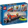 LEGO mängukomplekt Tuletõrjepaat 60373 — City seeria, 144 tk, 3 minifiguuri, vanusele 5+, mõõdud 80×230×70 mm