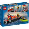 LEGO mängukomplekt Tuletõrjepaat 60373 — City seeria, 144 tk, 3 minifiguuri, vanusele 5+, mõõdud 80×230×70 mm