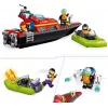 LEGO mängukomplekt Tuletõrjepaat 60373 — City seeria, 144 tk, 3 minifiguuri, vanusele 5+, mõõdud 80×230×70 mm