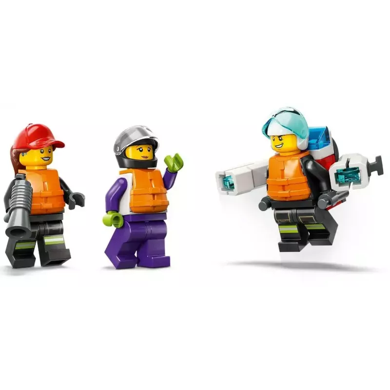 LEGO mängukomplekt Tuletõrjepaat 60373 — City seeria, 144 tk, 3 minifiguuri, vanusele 5+, mõõdud 80×230×70 mm
