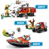 LEGO mängukomplekt Tuletõrjepaat 60373 — City seeria, 144 tk, 3 minifiguuri, vanusele 5+, mõõdud 80×230×70 mm