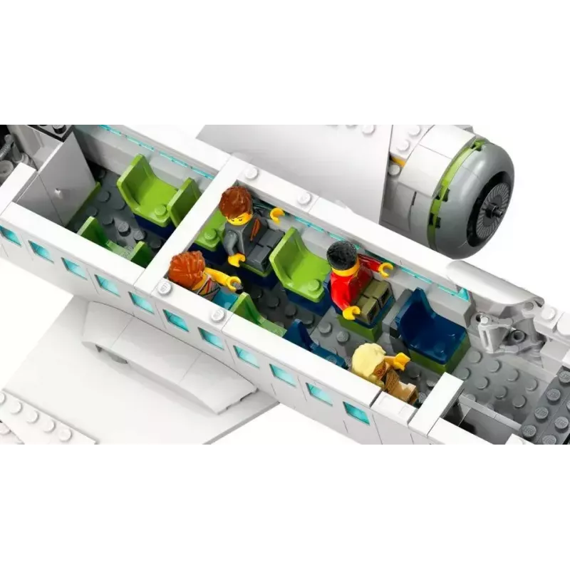 LEGO reisilennuki ehituskomplekt 60367 — City seeria, 913 tükki, 2 minifiguuri, detailne sisustus