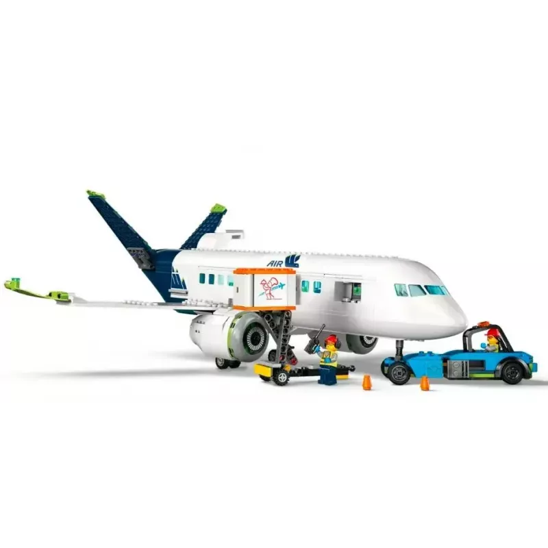 LEGO reisilennuki ehituskomplekt 60367 — City seeria, 913 tükki, 2 minifiguuri, detailne sisustus