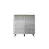 Küljekapp cama meble LOTTA 110 4D — 4 ust, 6 riiulit, Sonoma tamme pealispind, 1100×540×1190 mm