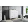 Küljekapp cama meble LOTTA 110 4D — 4 ust, 6 riiulit, Sonoma tamme pealispind, 1100×540×1190 mm
