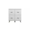 Küljekapp cama meble LOTTA 110 4D — 4 ust, 6 riiulit, Sonoma tamme pealispind, 1100×540×1190 mm