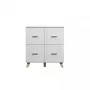 Küljekapp cama meble LOTTA 110 4D — 4 ust, 6 riiulit, Sonoma tamme pealispind, 1100×540×1190 mm