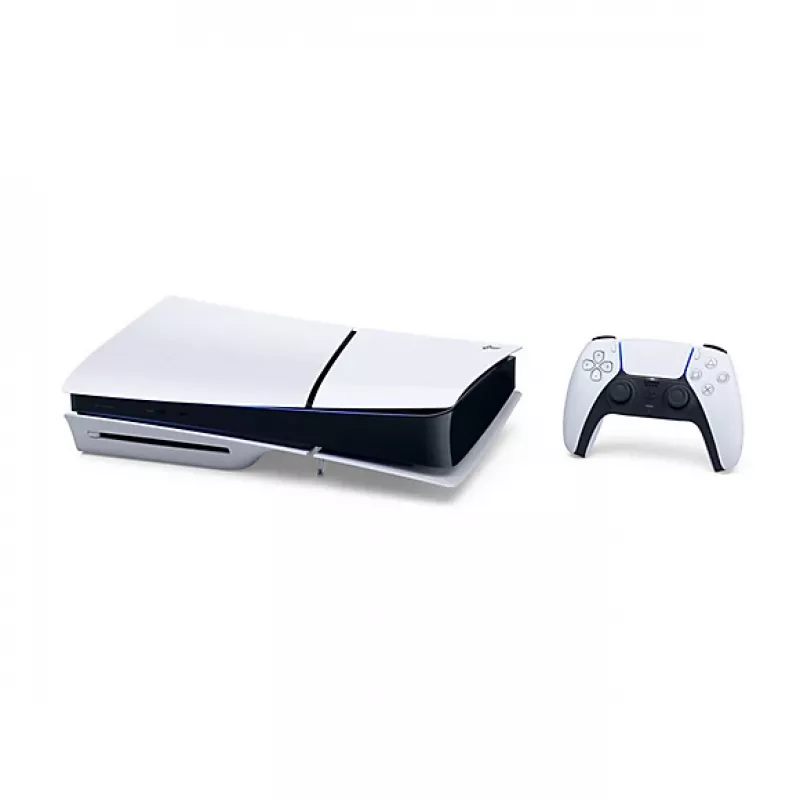 Sony PlayStation 5 (mudeligrupp - slim), PlayStation 5, must, valge, 16384 MB, GDDR6, 448 GB/s, AMD
