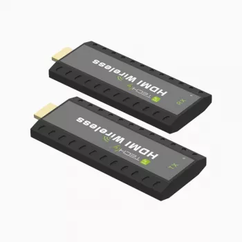 Techly IDATA HDMI-WL53 AV-pikendaja AV-saatja ja -vastuvõtja Must