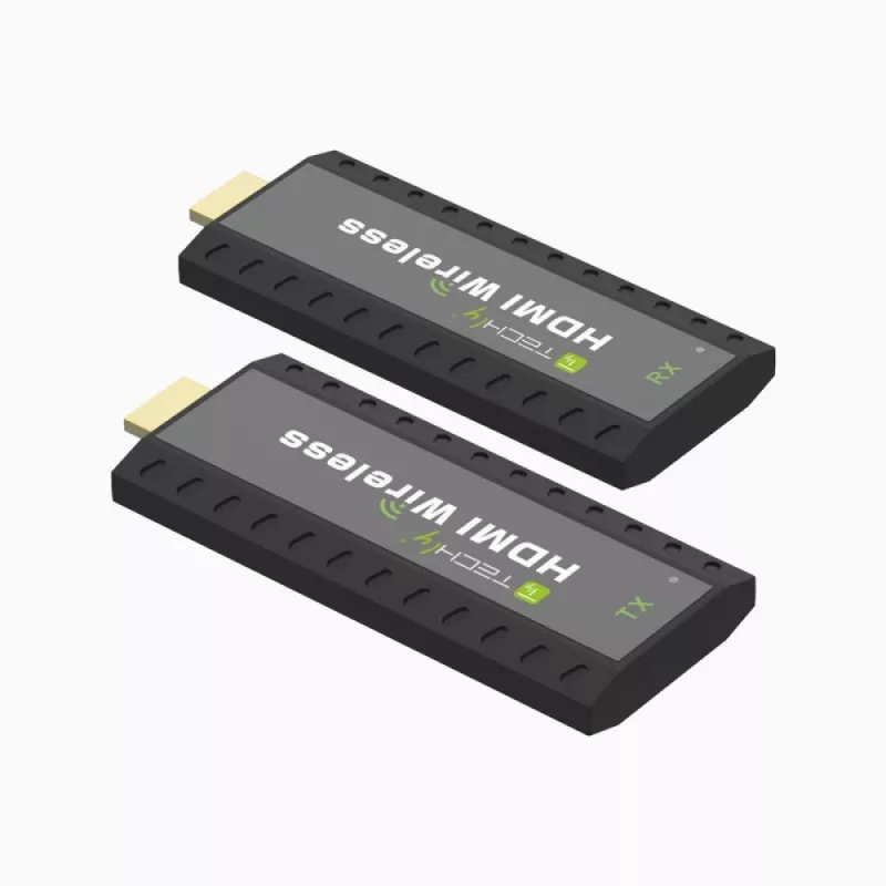 Techly IDATA HDMI-WL53 AV-pikendaja AV-saatja ja -vastuvõtja Must