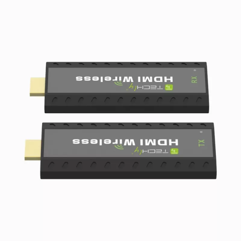 Techly IDATA HDMI-WL53 AV-pikendaja AV-saatja ja -vastuvõtja Must