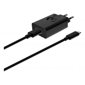 Laadimisadapter Motorola TurboPower 33W USB‑C GaN must, 1 m kaabel, EL-pistik