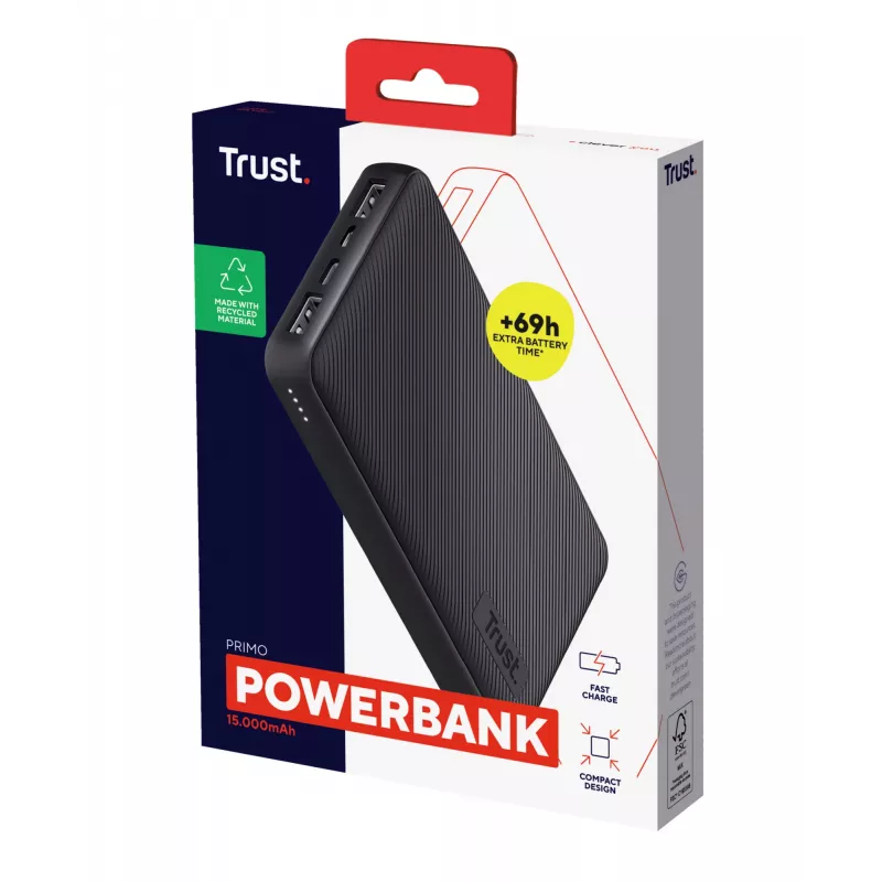 Trust Primo liitium-ioon (Li-Ion) 15000 mAh must