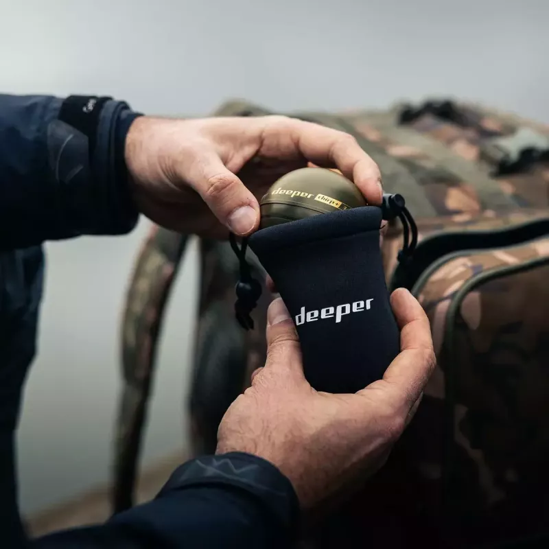 Kaasaskantav kajaloodi deeper Smart Sonar CHIRP+3 Wi‑Fi — visatav juhtmevaba kajalood, max sügavus 100 m, kiirtenurgad 47°/20°/7°, Wi‑Fi, GPS/GLONASS
