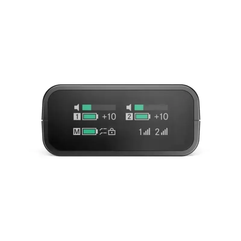 Kondensaatormikrofoni juhtmeta komplekt Sennheiser PROFILE Wireless 2-kanaliga – mitmesuunaline, 48 kHz, 245 m ulatus, 7 h aku