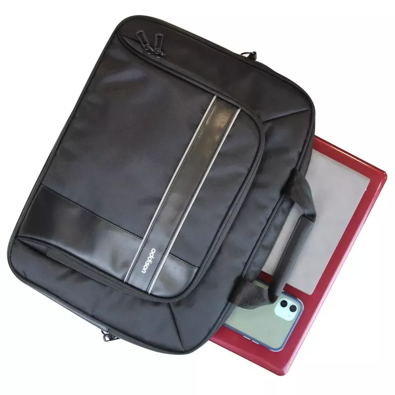 Toploader bag Addison COMPUTER CASE FOR NOTEBOOK 14.1 inch CORNELL 14 — Nailon, 362×38×245 mm, Must