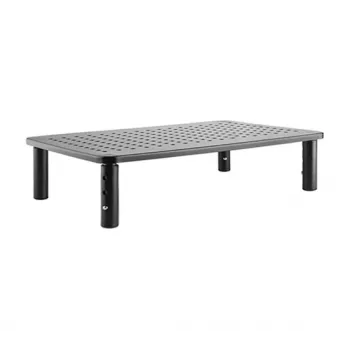 Eraldiseisev laua monitorikinnitus GEMBIRD MS-TABLE-01 — ühele kuvarile, 20 kg kandevõime, must, käsitsi reguleeritav kõrgus 100–140 mm