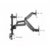 Monitor mount GEMBIRD MA-DA3-01 3-arm desk clamp/grommet for up to…