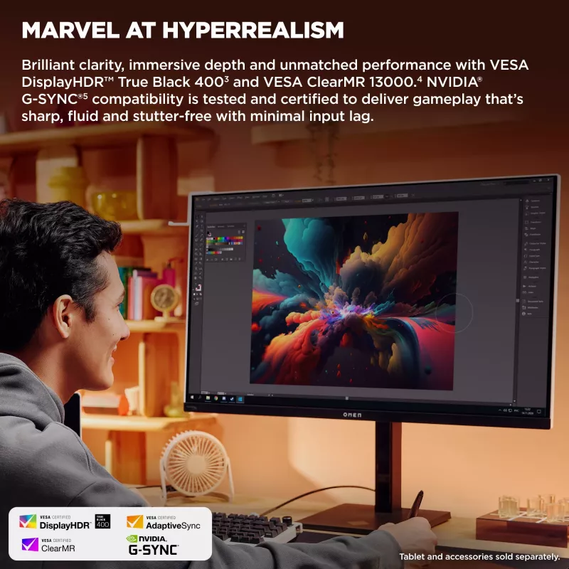 HP OMEN Transcend 31.5-tolline UHD 240 Hz OLED mängumonitor – Transcend 32
