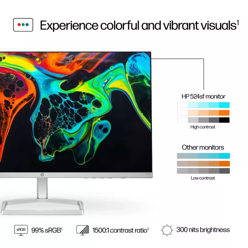 HP lauaarvuti monitor – 5. seeria 524sf – 24-tolline – 1920x1080 (FHD) – IPS