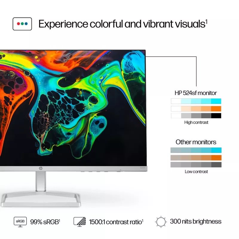 HP lauaarvuti monitor – 5. seeria 524sf – 24-tolline – 1920x1080 (FHD) – IPS