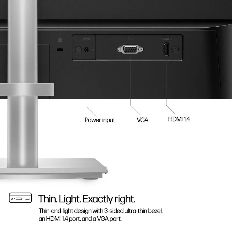 HP lauamonitor - Series 5 524sh - 24 tolli - 1920x1080 (FHD) - IPS - kõrguse reguleerimine