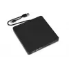 Optiline kettaseade IBOX IED03 DVD±RW USB 3.1 Gen1 (USB-C) must, salv, 24x CD / 8x DVD
