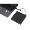 Optiline kettaseade IBOX IED03 DVD±RW USB 3.1 Gen1 (USB-C) must, salv, 24x CD / 8x DVD