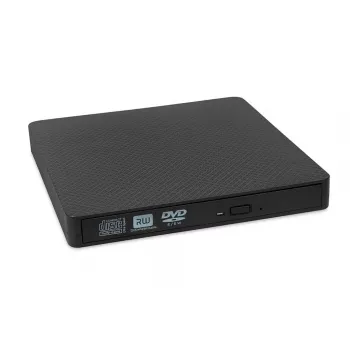 Optiline kettaseade IBOX IED03 DVD±RW USB 3.1 Gen1 (USB-C) must, salv, 24x CD / 8x DVD