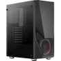 PC-korpus AEROCOOL Zauron Midi Tower Must — Midi-Tower, külgaken, toetab ATX/microATX/Mini-ITX, max GPU 32,5 cm, protsessorijahuti kõrgus 166 mm, 2x 3,5-tollist sahtlit, 4x 2,5-tollist sahtlit