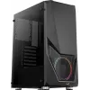 PC-korpus AEROCOOL Zauron Midi Tower Must — Midi-Tower, külgaken, toetab ATX/microATX/Mini-ITX, max GPU 32,5 cm, protsessorijahuti kõrgus 166 mm, 2x 3,5-tollist sahtlit, 4x 2,5-tollist sahtlit