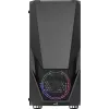 PC-korpus AEROCOOL Zauron Midi Tower Must — Midi-Tower, külgaken, toetab ATX/microATX/Mini-ITX, max GPU 32,5 cm, protsessorijahuti kõrgus 166 mm, 2x 3,5-tollist sahtlit, 4x 2,5-tollist sahtlit