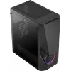 PC-korpus AEROCOOL Zauron Midi Tower Must — Midi-Tower, külgaken, toetab ATX/microATX/Mini-ITX, max GPU 32,5 cm, protsessorijahuti kõrgus 166 mm, 2x 3,5-tollist sahtlit, 4x 2,5-tollist sahtlit
