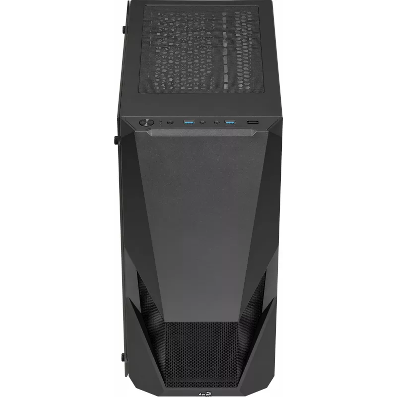 PC-korpus AEROCOOL Zauron Midi Tower Must — Midi-Tower, külgaken, toetab ATX/microATX/Mini-ITX, max GPU 32,5 cm, protsessorijahuti kõrgus 166 mm, 2x 3,5-tollist sahtlit, 4x 2,5-tollist sahtlit