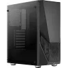 PC-korpus AEROCOOL Zauron Midi Tower Must — Midi-Tower, külgaken, toetab ATX/microATX/Mini-ITX, max GPU 32,5 cm, protsessorijahuti kõrgus 166 mm, 2x 3,5-tollist sahtlit, 4x 2,5-tollist sahtlit